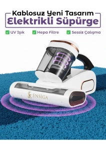 Ensiga Kablosuz Yeni Tasarım Uv Işık ve Hepa Filtre ile Oem Yatak Temizleyici Yatak Toz Elektrikli Süpürge